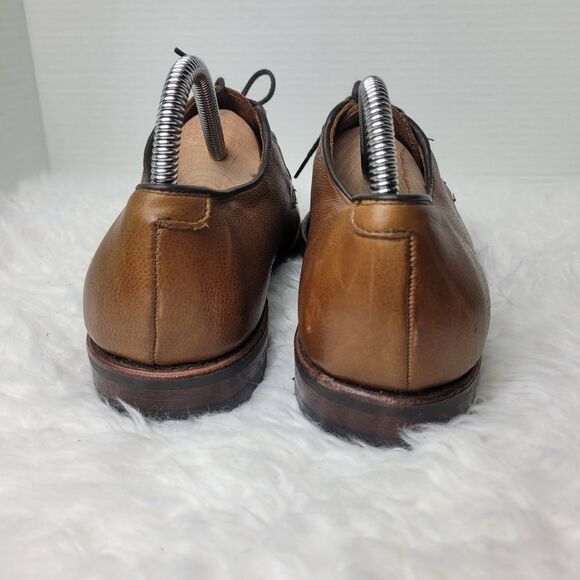 Allen Edmonds San Marco Mens 8 Brown Pebbled Leather Dress Shoes 5722 - Picture 4 of 11